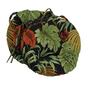 Blazing Needles, 16-inch Outdoor Spun Polyester Tufted Chair Cushion (Set of 2) - 1 of 1