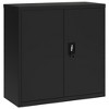 vidaXL File Cabinet Black 35.4 in.x15.7 in.x35.4 in. Steel - image 2 of 4