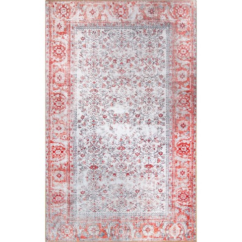 Area Rug 2x3 Persian Doormat Vintage Floral Front Door Mat Indoor