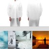 Unique Bargains Waterproof Reusable Rain Ponchos with Hood and Drawstring for Men and Women EVA 2 Pcs - 2 of 4