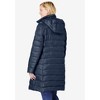 Woman Within Plus Size Long Packable Puffer Jacket - 3 of 4