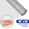 Tangkula 46''x 50' 23 Gauge 1/4" Fence Mesh Galvanized Wire  Hardware Cloth - 2 of 4
