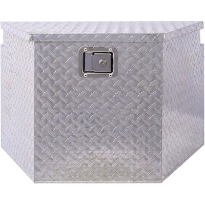 Acekool 29" Aluminum Truck Bed Tool Box, Heavy Duty Storage Organizer with Lock, Multi-Purpose Utility Trailer & RV Toolbox, 29"x16.5"x18.5"