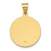 Black Bow Jewelry 14k Yellow Gold Hollow St. Daniel Medal Pendant, 19mm (3/4 Inch) - 3 of 4