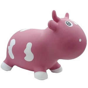 Pop It Up: Kidzzfarm Bouncing Cow: Inflatable Animal Hopper,Ages 12mo+ - 1 of 4