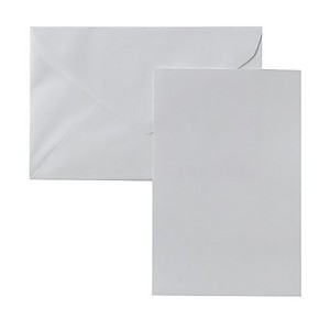 Blank Note Cards with Envelopes (50ct) - White