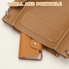 Unique Bargains Leather Slim ID Card Business Card Holder Wallets with 24 Slots 4" x 3" 2 Pcs - 4 of 4
