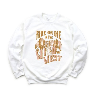Simply Sage Market Women's Graphic Sweatshirt Ride or Die Wild West