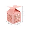 Unique Bargains Durable Paper Hollow Design Bright Color Elegant Appearance Gift Box 2"x2"x3.1" 25 Packs - 2 of 4