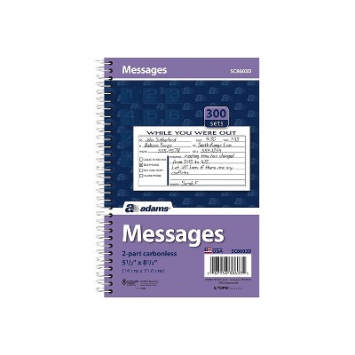 Adams Phone Message Pad 5.5 x 8.5 Ruled SC8603D