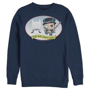 Men's Batman Christmas Naughty Penguin Pull Over Hoodie - 1 of 3