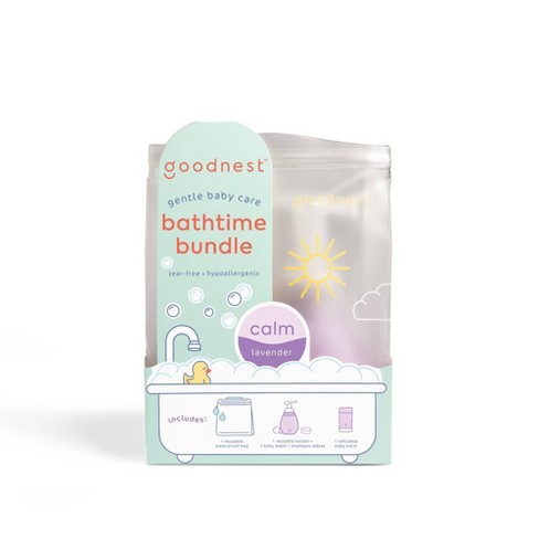 Goodnest Baby Bath-time Bundle Gift Set - Calm Lavender - 4ct : Target