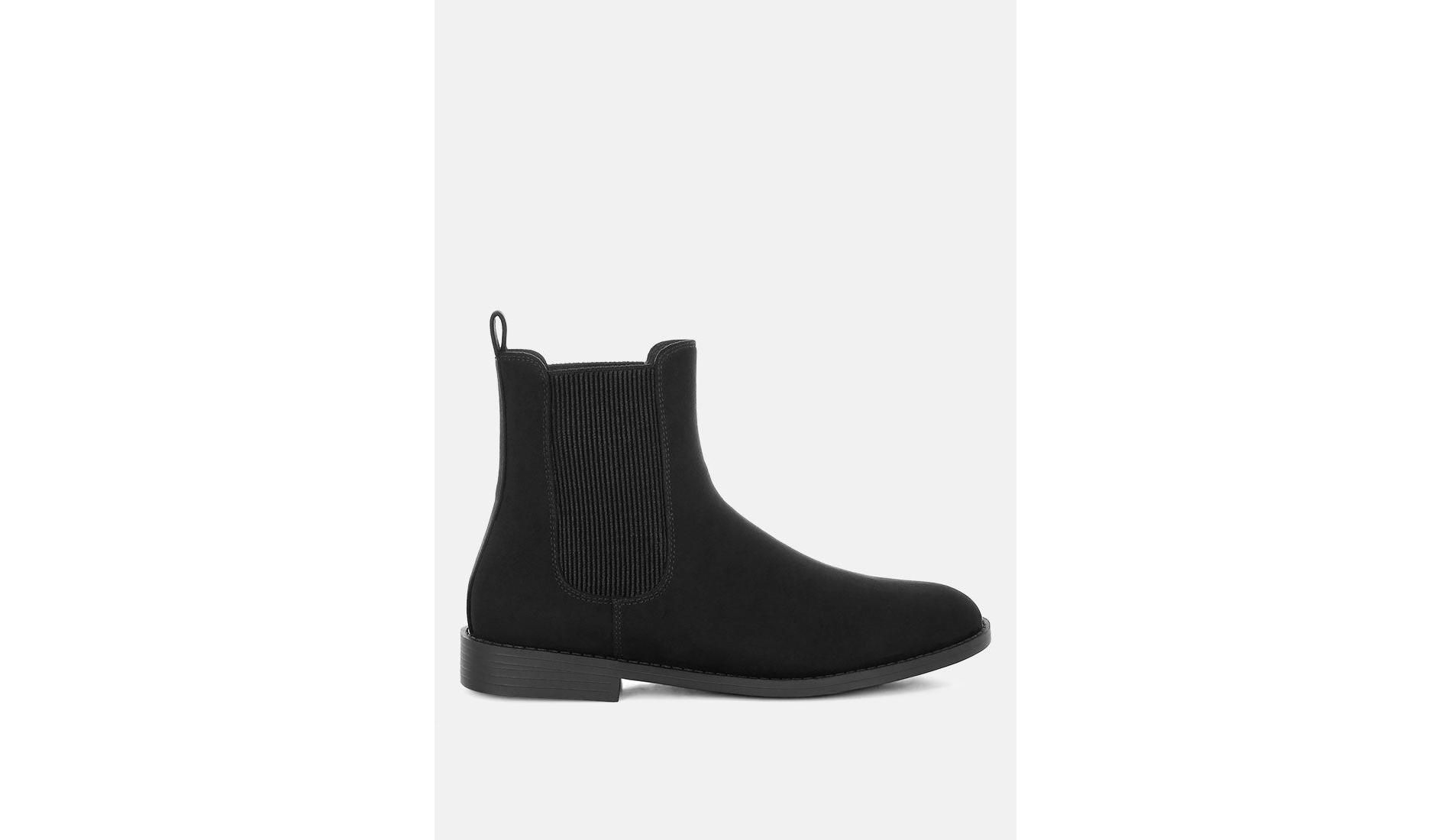 AYASA Low Block Heel Chelsea Boots Women