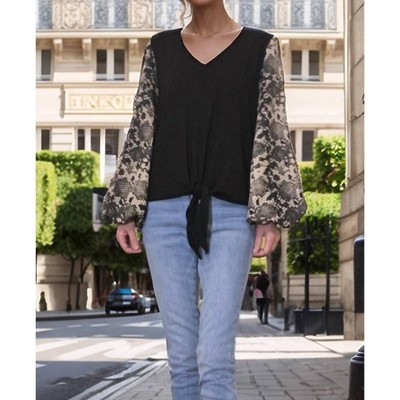 Women's Norah Front Tie V-Neck Top - VaVa