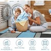 Machine Washable Area Rug Modern Geometric Low Pile Non Slip Non Shedding Indoor Carpet for Living Room Bedroom Office - 4 of 4
