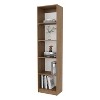 Okak 4/5 Tier Tall Flat Bookshelf Corner Organizer,Wooden Display Bookcase Open Storage Rack for Office,Living Room - 2 of 4