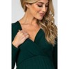 PinkBlush Green Long Sleeve Maternity Nursing Maxi Dress - 4 of 4