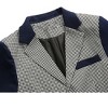 Lars Amadeus Men's Plaid Pattern Button Down Slim Fit Casual Blazer - 4 of 4