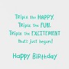 Carlton Cards Kids' 'Triple the Fun' 3rd Birthday Card - 3 of 3