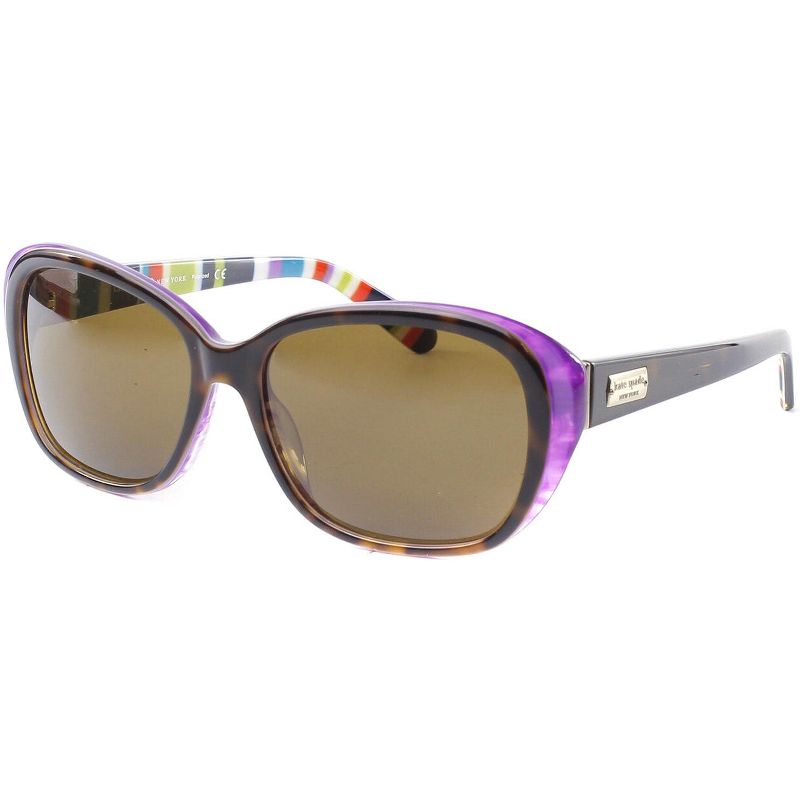 Kate Spade  X72P Womens Rectangle Polarized Sunglasses Tortoise 54mm, 1 of 4