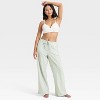 Women's Flannel Wide Leg Pajama Pants - Wild Fable™ - 3 of 3