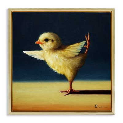 Stupell Industries Yoga Chicks Funny Animal Painting, 18" x 18"
