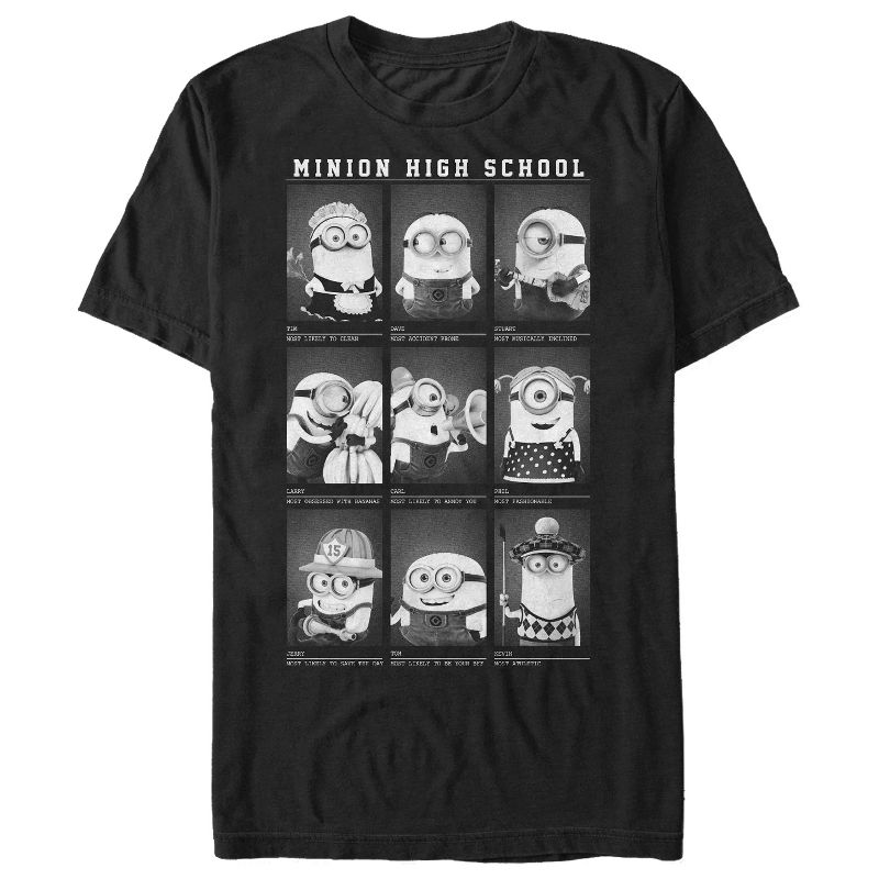 Men's Despicable Me Minion Yearbook T-Shirt, 1 of 5