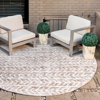 Sabrina Soto Outdoor Aston Striped Woven Area Rug