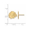 Black Bow Jewelry 10k Yellow Gold Chicago Blackhawks NHL Stud Earrings - 2 of 3
