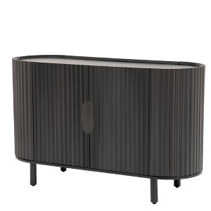 NicBex 47.8 Inch Curved Sideboard Cabinet Modern Kitchen Buffet Cabinet with Adjustable Shelves - 1 of 4