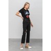 Women's Dani Crop Raw Hem High Rise Straight Jeans - Insane Gene - 3 of 4