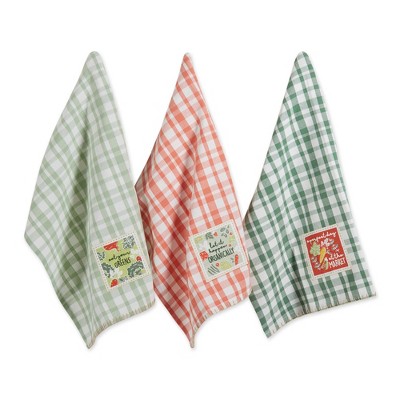 Design Imports Fresh Market Embellished Dishtowel Set/3
