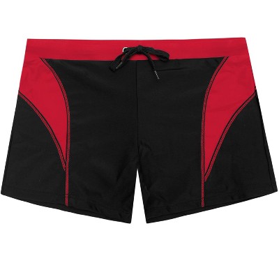 Lars Amadeus Men's Summer Surfing Color Block Drawstring Waist Beach Swim Shorts