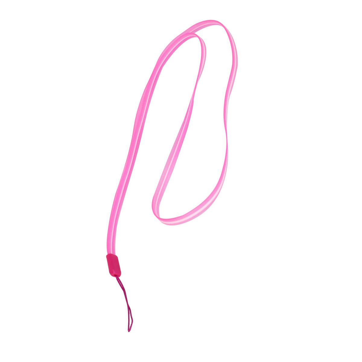 Unique Bargains Hot Pink Soft Neck Strap Lanyard Holder 18" Long for MP3 Cell Phone Keys Work Card - thumbnail 3