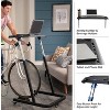 Sportneer Adjustable Bike Desk - Rolling Laptop Cart for Stationary Bike or Trainer - Exercise While Working or Watching TV - Standing Desk - 3 of 4