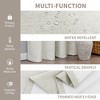 Awesome Home  100% Blackout Linen Blend Texture Grommet Curtain Pair(2 Panels) - 4 of 4
