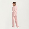 Anna-Kaci Lounge Women's 2-Piece Set Long Sleeve Crew Neck Top with Chest Pocket and Relaxed Fit Pants - 4 of 4