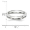 Black Bow Jewelry 2.5mm to 6mm Platinum Standard Weight Polished Domed Comfort Fit Band - 4 of 4