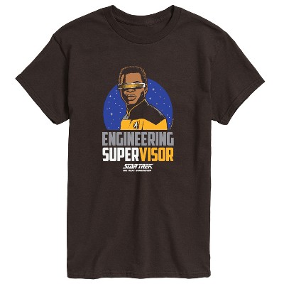 Men's - Star Trek - Engineering Super Visor Short Sleeve Graphic T-Shirt