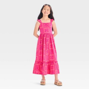 Girls' Sleeveless Spring Knit Maxi Dress - Cat & Jack™ - 1 of 3