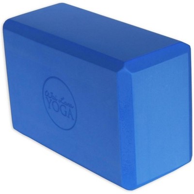 Wai Lana Yoga Block for Strength and Support – 3 Inch Foam Block (Blue)