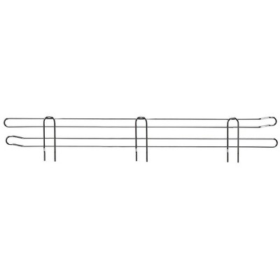 Quantum Storage Systems Side Ledge, 24"D X 4"H, Chrome Plated Finish