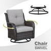 POCASSY 6 Piece Rattan Sofa Seating Group with Cushions - 2 of 4