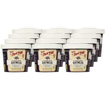 Bob's Red Mill Gluten Free Blueberry and Hazelnut Oatmeal Cup - Case of 12/2.5 oz