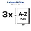 Avery Legal Exhibit Unpunched Dividers for Use with Any Binding System, Collated A-Z, 26 Side Tab Dividers Per Set, Helvetica Type, 3 Sets (21874) - 2 of 4