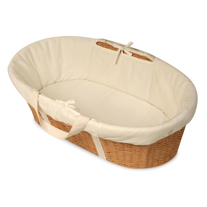 Badger Basket Wicker-Look Woven Baby Moses Changing Basket, 3 of 8