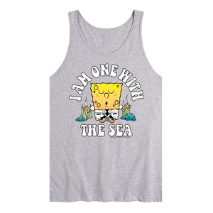 Men's - SpongeBob SquarePants - I'am One With The Sea Graphic Tank Top - 1 of 3