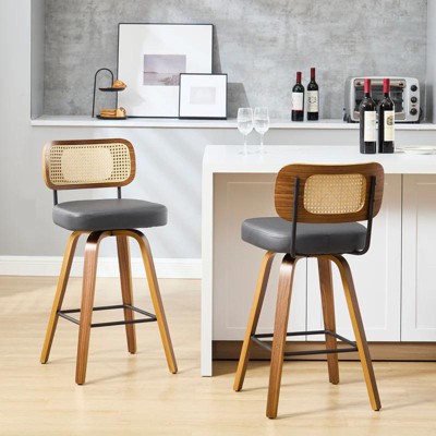 Bekrvio 26'' Swivel Counter Height Bar Stools