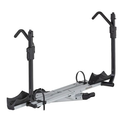Yakima StageTwo 2 Inch Premium Platform 2 Bike Tray Hitch Rack Accommodates 52 Inches Wheelbases with Remote Tilt Lever and SKS Locks, Slate