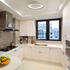 BestParts 15" Ultra-Thin Ceiling Fan with Reversible Color Panels - Quiet 3-Speed Motor, Dimmable LED Light - 2 of 4